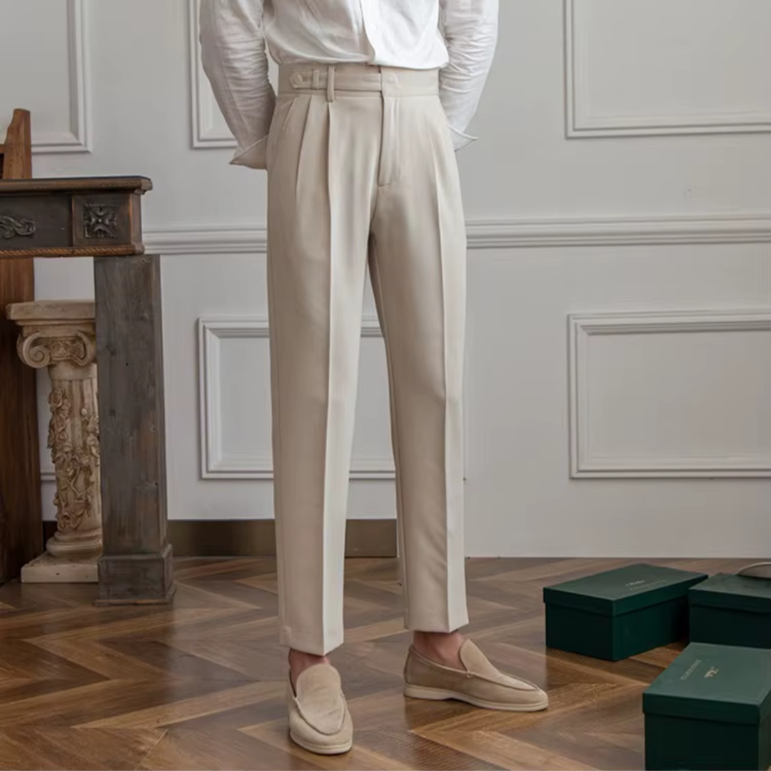 Classic Straight Fit Mens Trousers - VogeLuxe