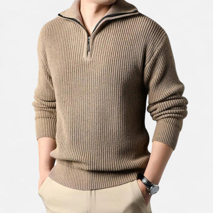 Warm Men's Wool Blend Pullover Sweater