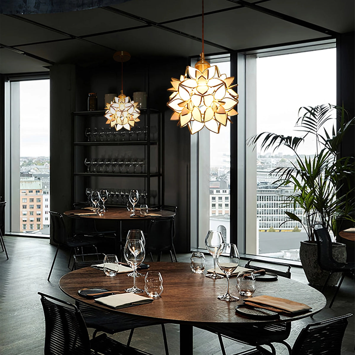 Elegant Shell Pendant Light Fixture - VogeLuxe