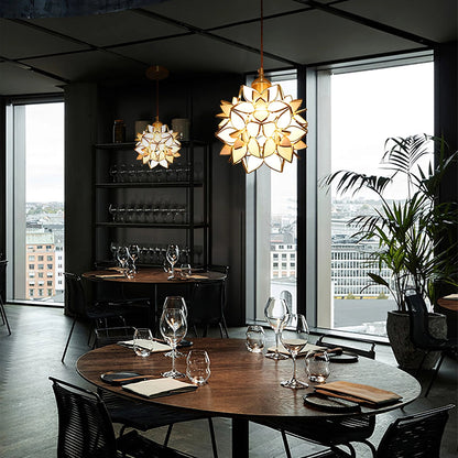 Elegant Shell Pendant Light Fixture - VogeLuxe