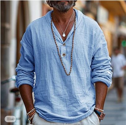 Relaxed Fit Men's Breathable Casual Shirt