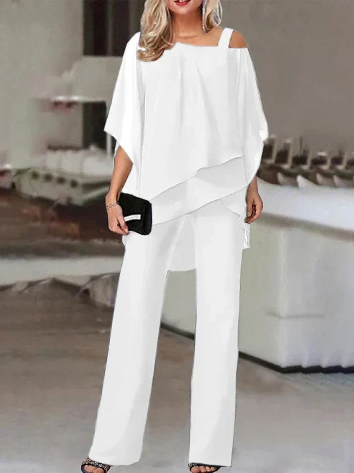 Elegant Dolman Sleeve Top Set