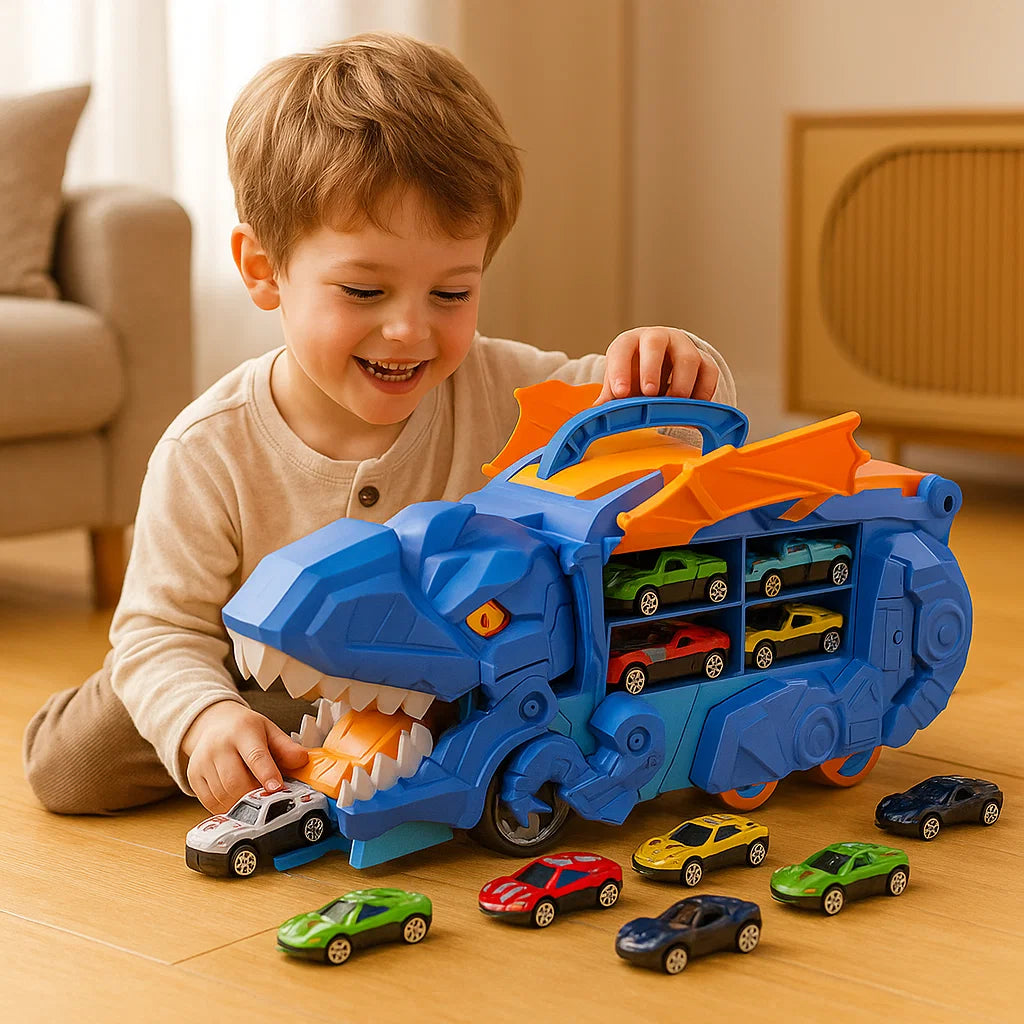 Fun Transforming Truck Toy With Mini Vehicles - VogeLuxe