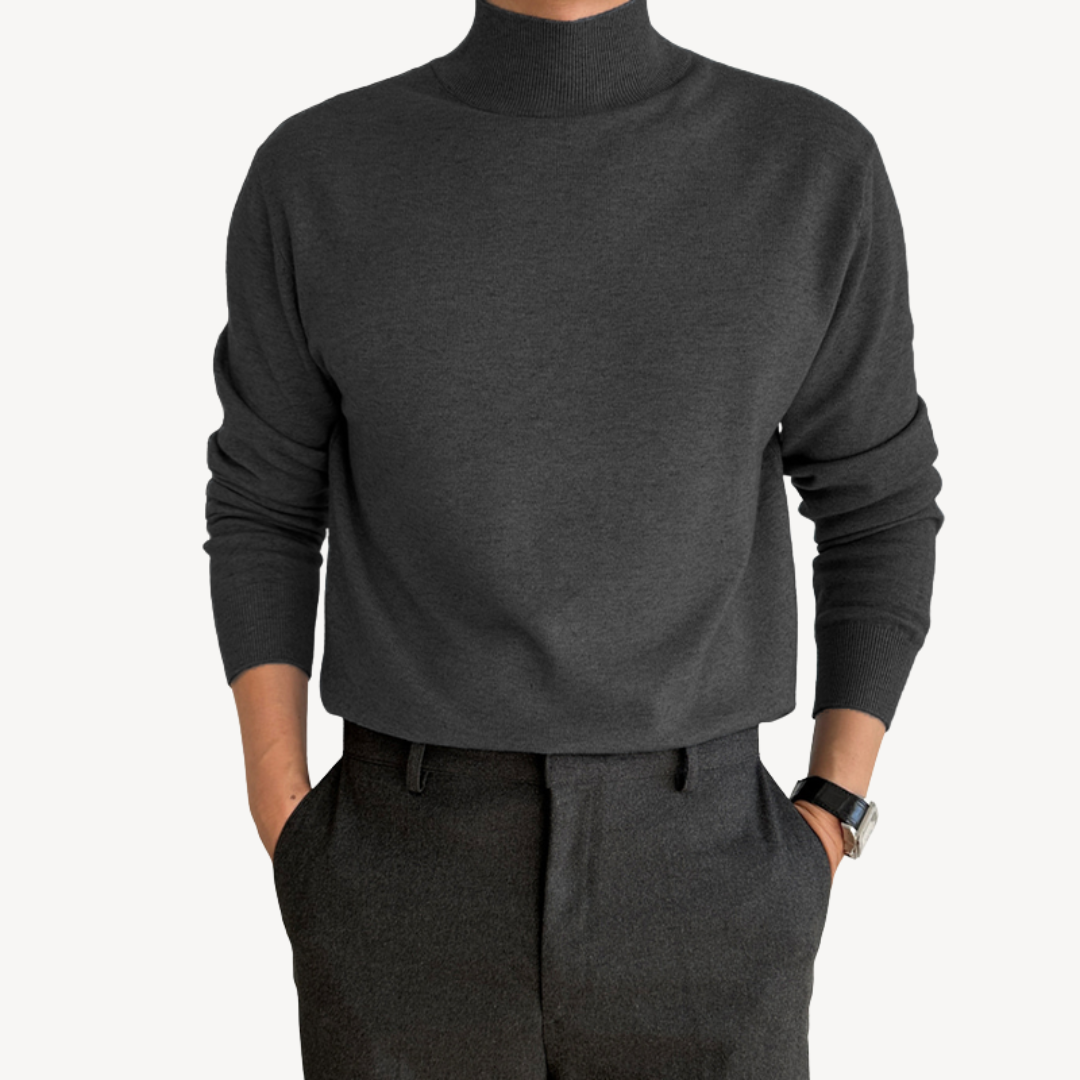 VogeLuxe | Men’s Classic Knit Turtleneck