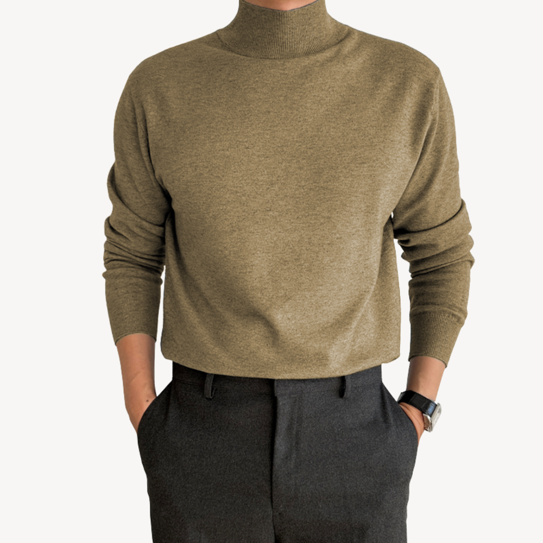VogeLuxe | Men’s Classic Knit Turtleneck