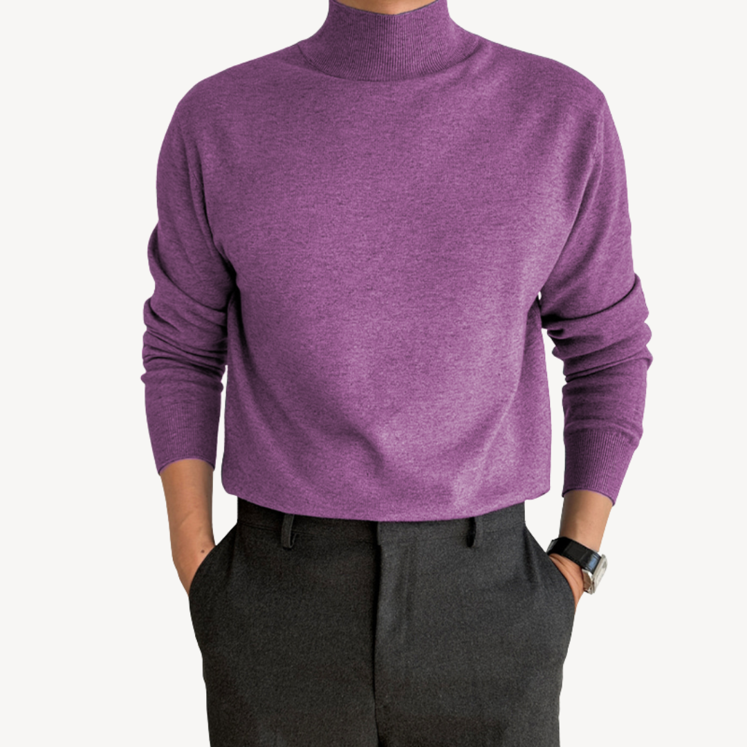 VogeLuxe | Men’s Classic Knit Turtleneck