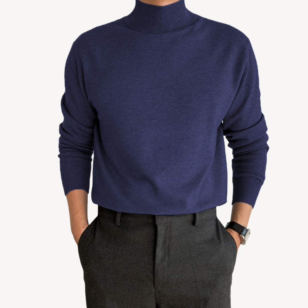 VogeLuxe | Men’s Classic Knit Turtleneck