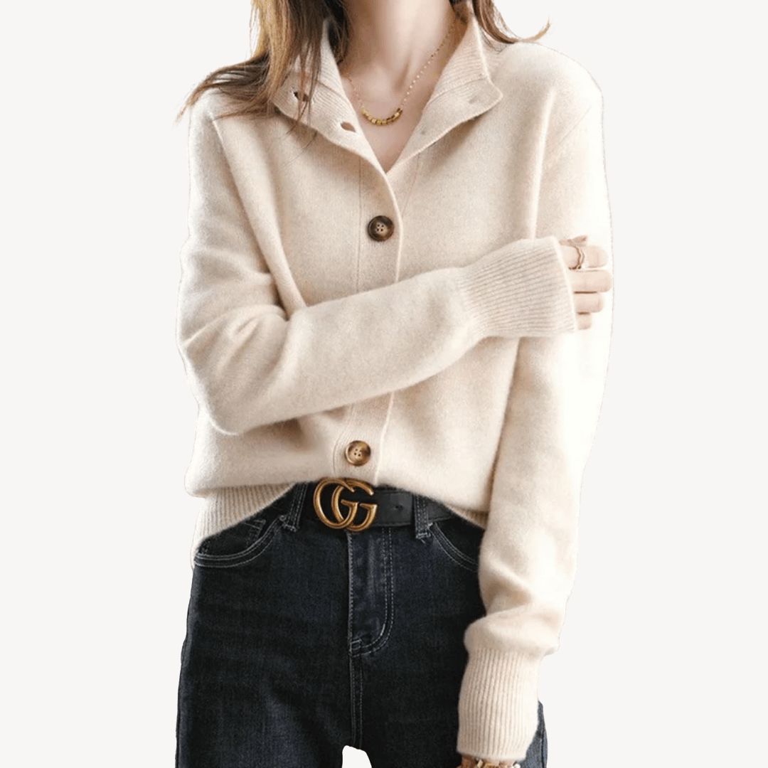 VogeLuxe | Women’s Vintage Cashmere Knitted Cardigan