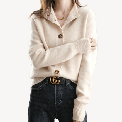 VogeLuxe | Women’s Vintage Cashmere Knitted Cardigan