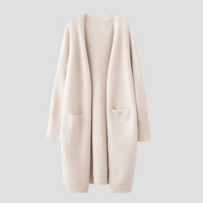 Cashmere Cardigan For Women with long open front