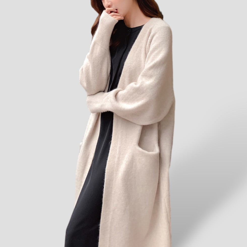 Cashmere Cardigan For Women with long open front