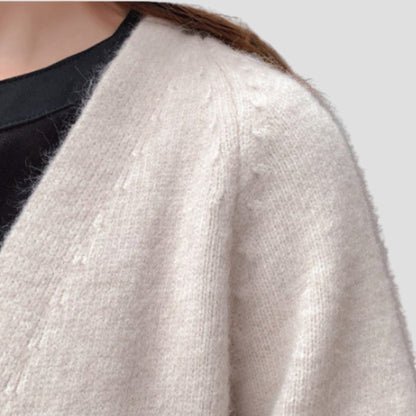 Cashmere Cardigan For Women with long open front