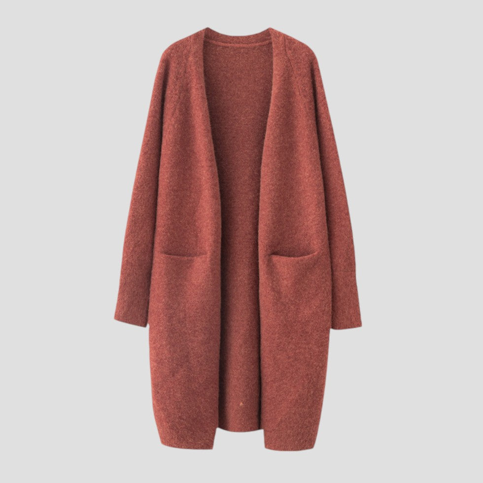 Cashmere Cardigan For Women with long open front