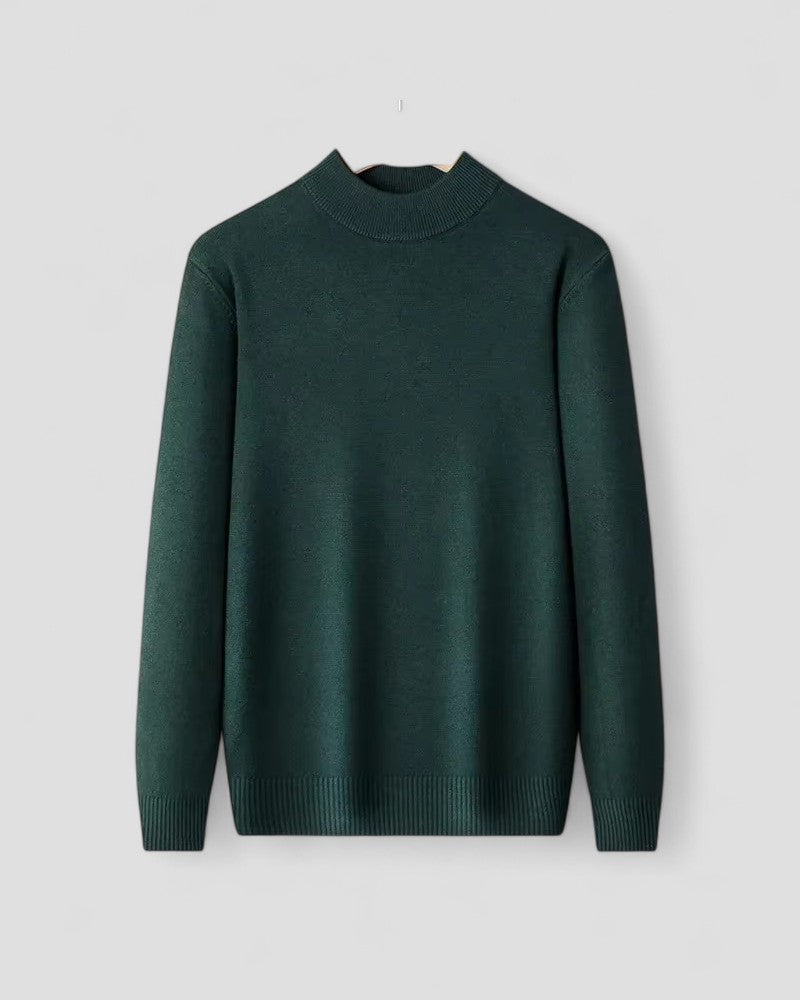Cashmere Mock Neck Pullover Jumper for Men