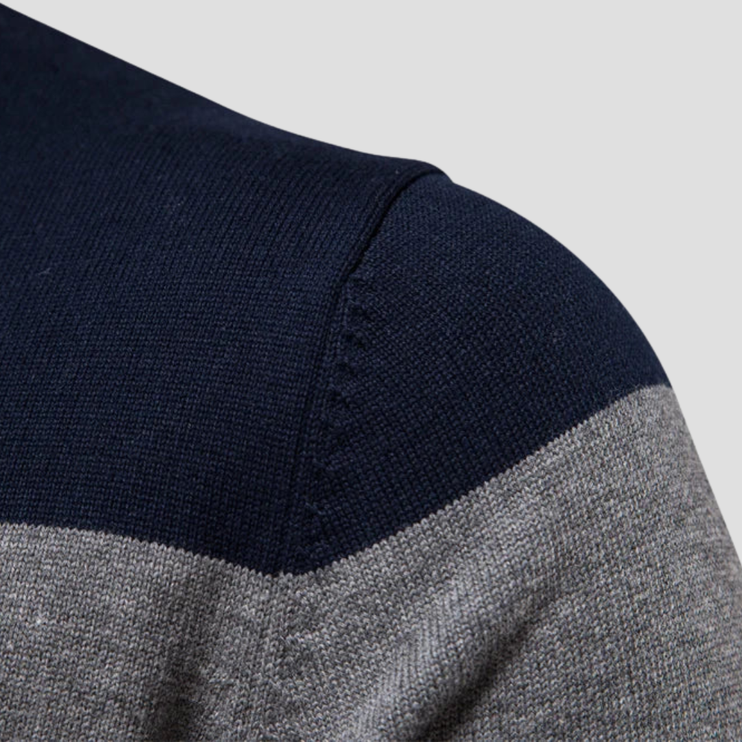 Casper | Striped Quarter Jumper 6