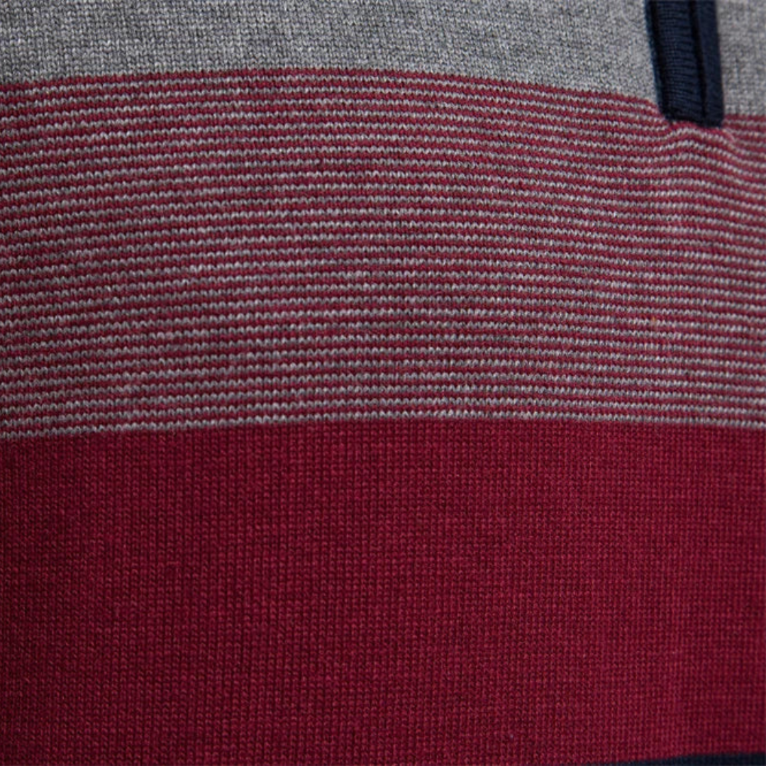 Casper | Striped Quarter Jumper 7