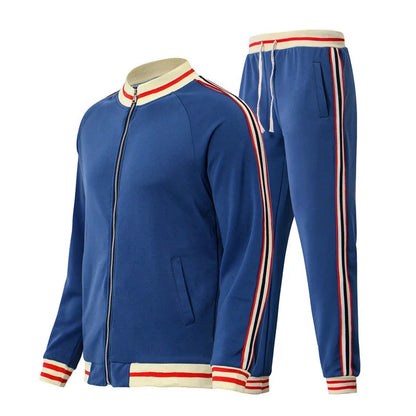 Sporty 2 Piece Tracksuit with Zipper Jacket