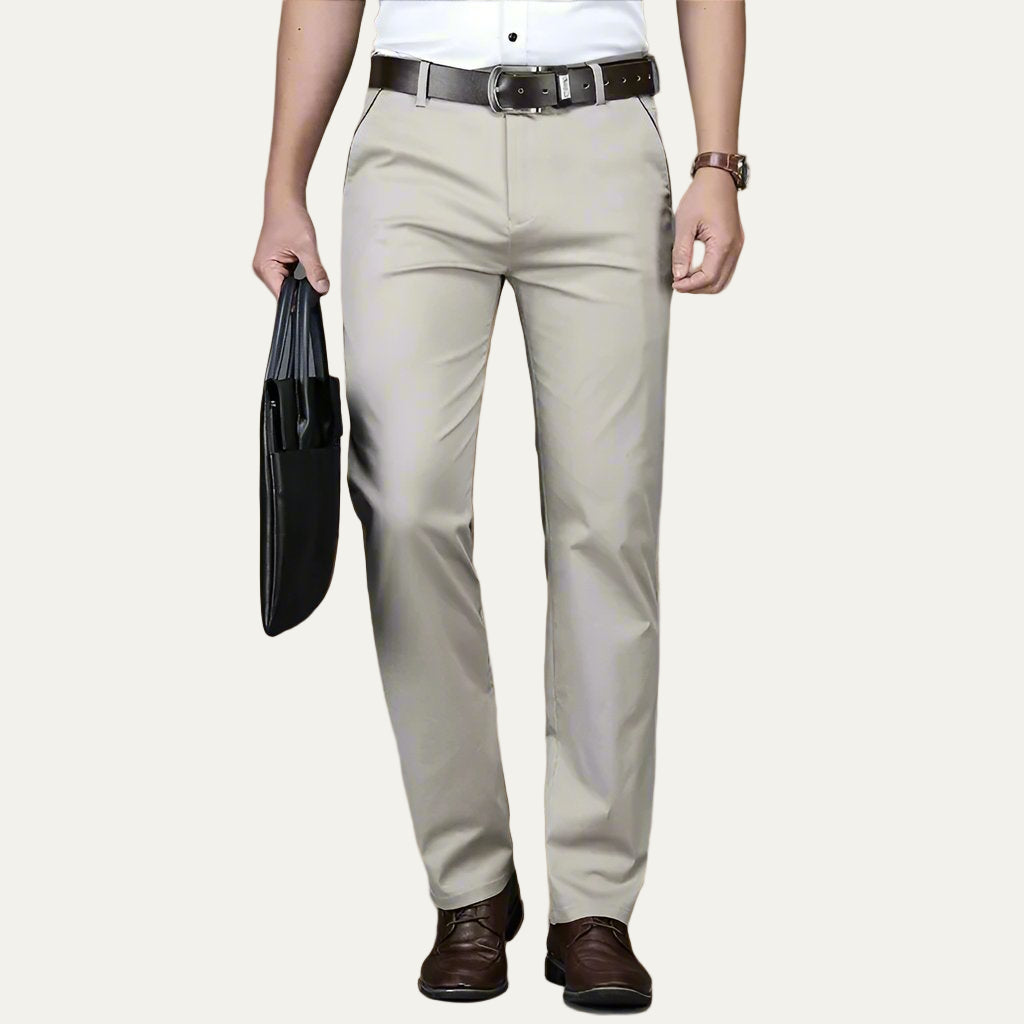 VogeLuxe | Men’s Tailored Straight Leg Dress Trousers