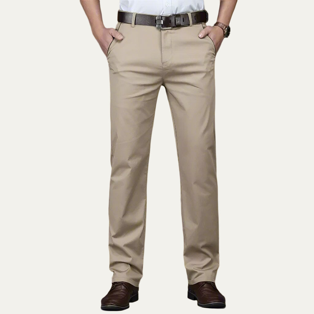 VogeLuxe | Men’s Tailored Straight Leg Dress Trousers