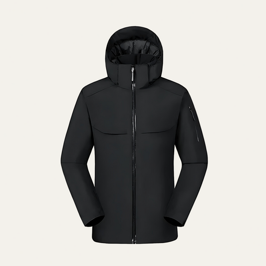 VogeLuxe | Men’s Streamlined Technical Hooded Jacket