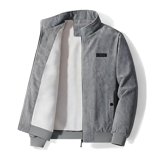 VogeLuxe | Men’s Vintage Corduroy Sherpa Lined Bomber Jacket
