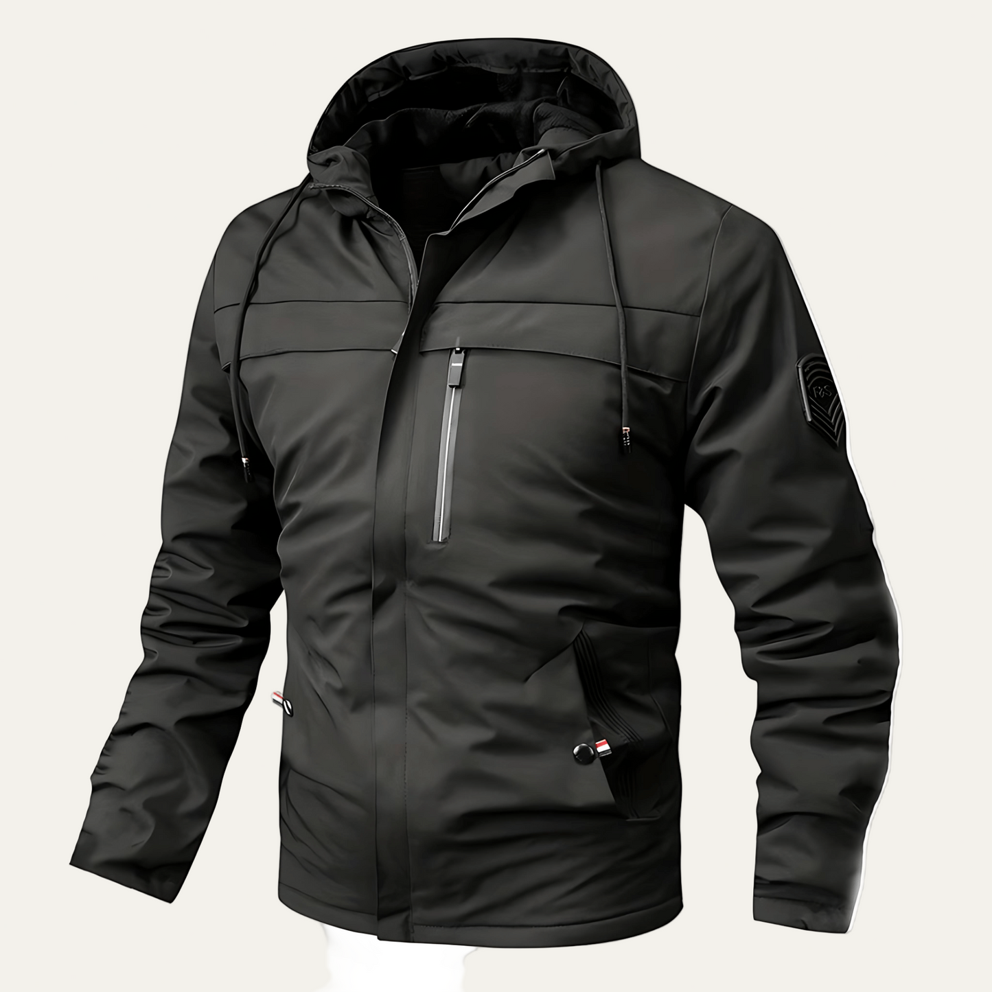 VogeLuxe | Men’s Utility Hooded Field Windbreaker