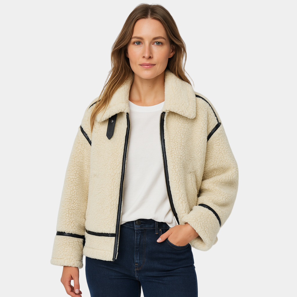 Cozy Women's Fleece Zip Up Jacket - VogeLuxe