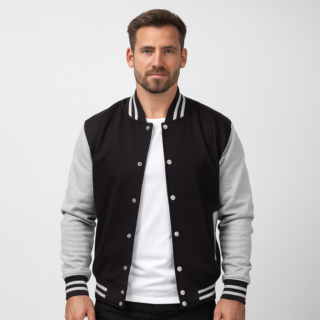 VogeLuxe | Men’s Color Block Varsity Jacket
