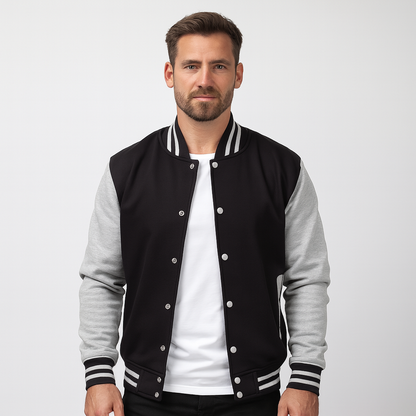 VogeLuxe | Men’s Color Block Varsity Jacket