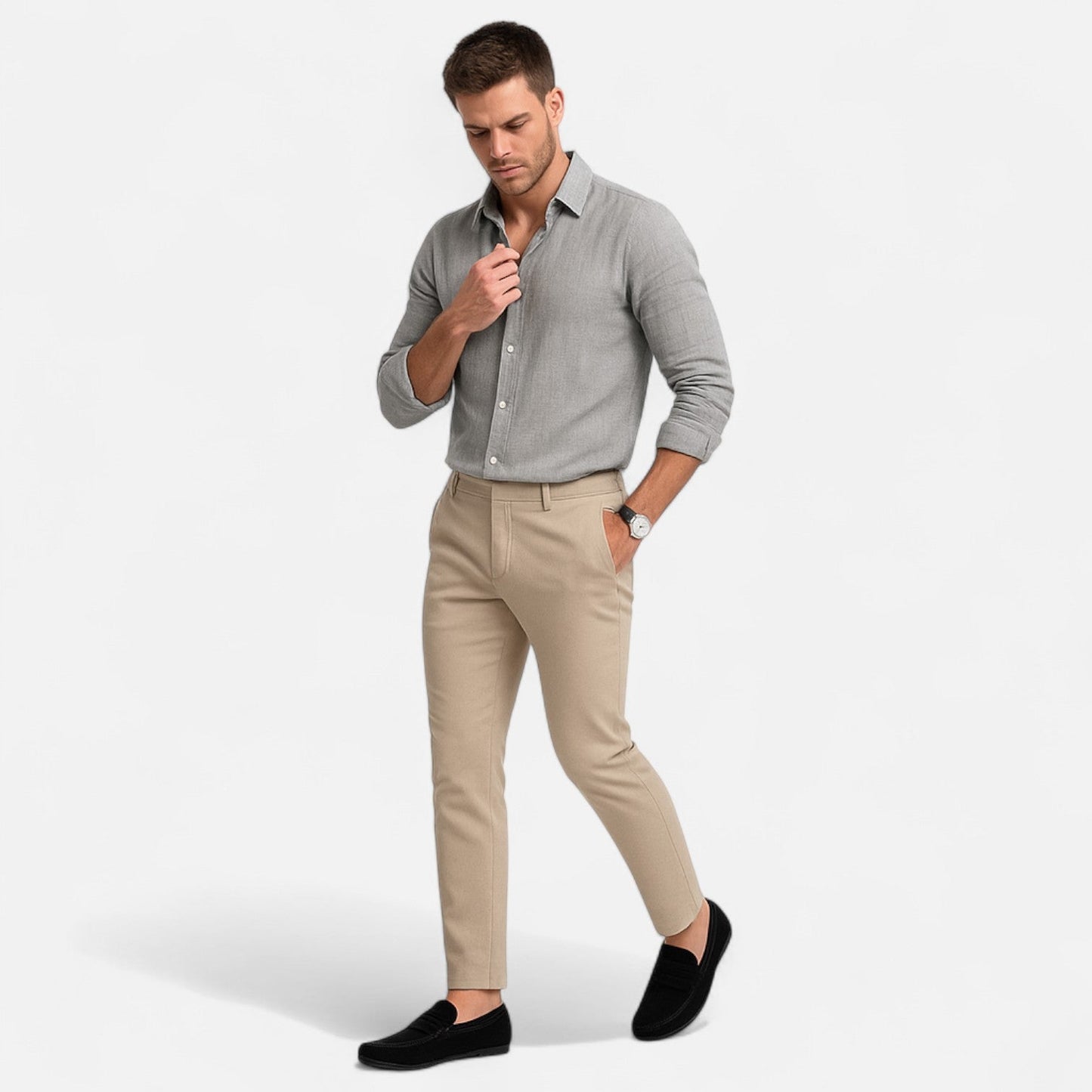 VogeLuxe | Men’s Suede Penny Driving Loafers