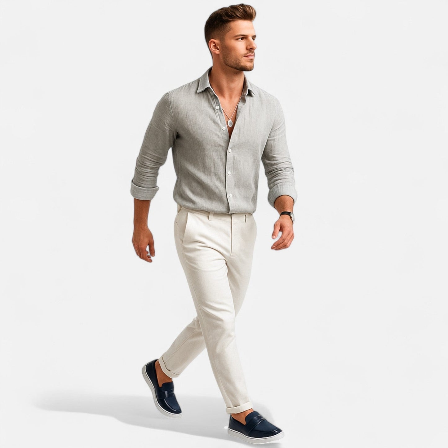 VogeLuxe | Men’s Hybrid Leather Penny Loafers