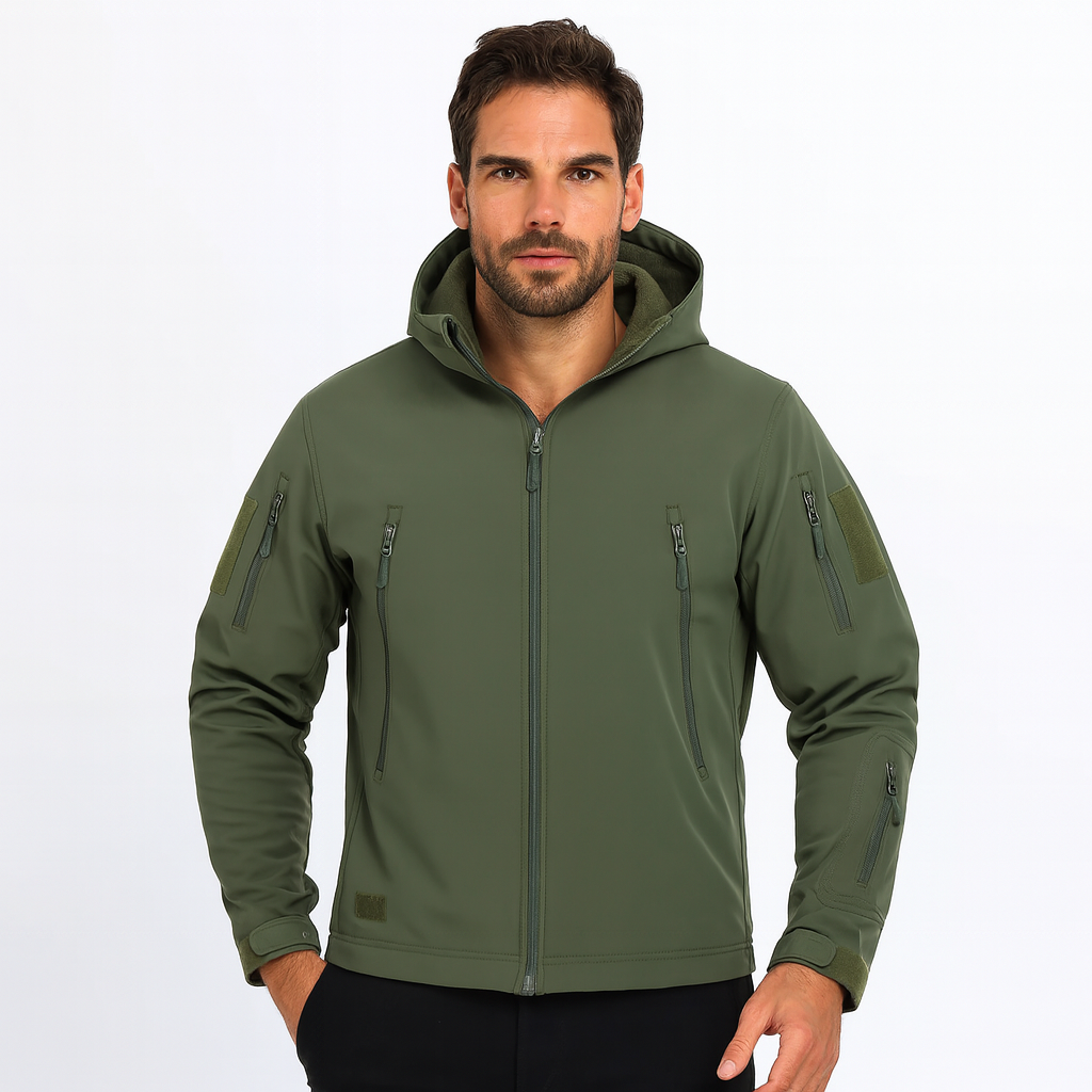 VogeLuxe | Men’s Tactical Full Zip Hooded Jacket