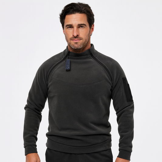 VogeLuxe | Men’s Technical Fleece Mock Neck Pullover