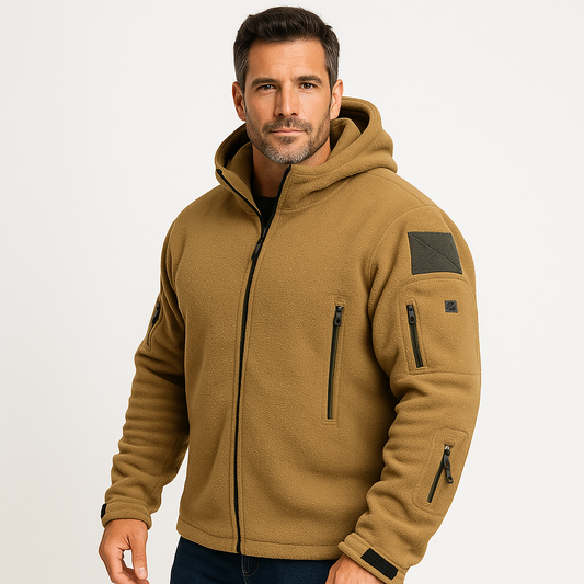 VogeLuxe | Men’s Tactical Zip-Up Hooded Jacket