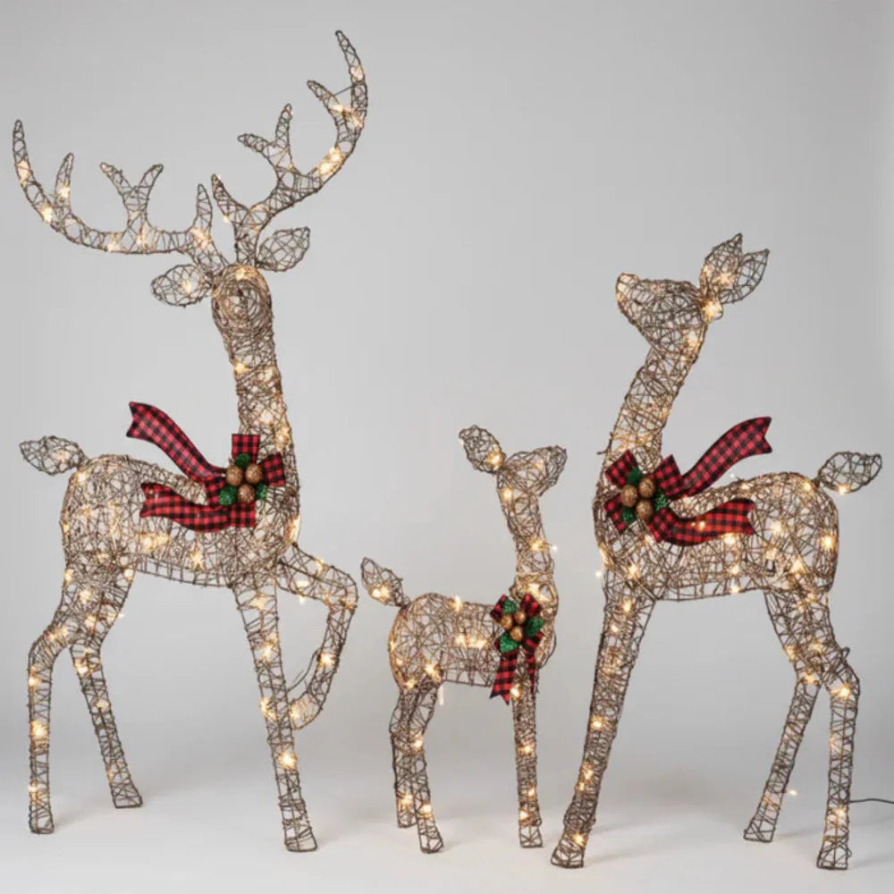 Festive Outdoor LED Reindeer Yard Decor