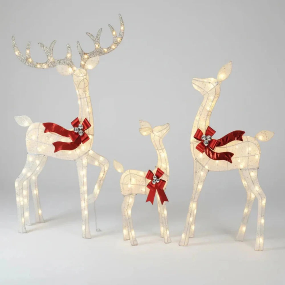 Festive Outdoor LED Reindeer Yard Decor