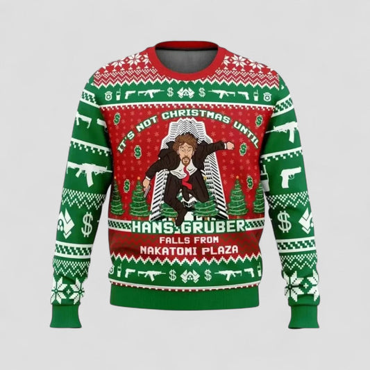Christmas Novelty Jumper with Funny Movie Print For Men