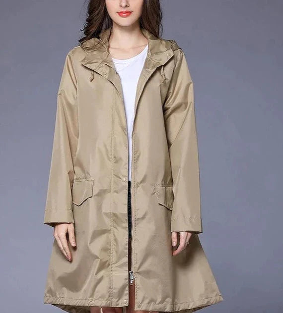 Waterproof Women's Zip Rain Jacket