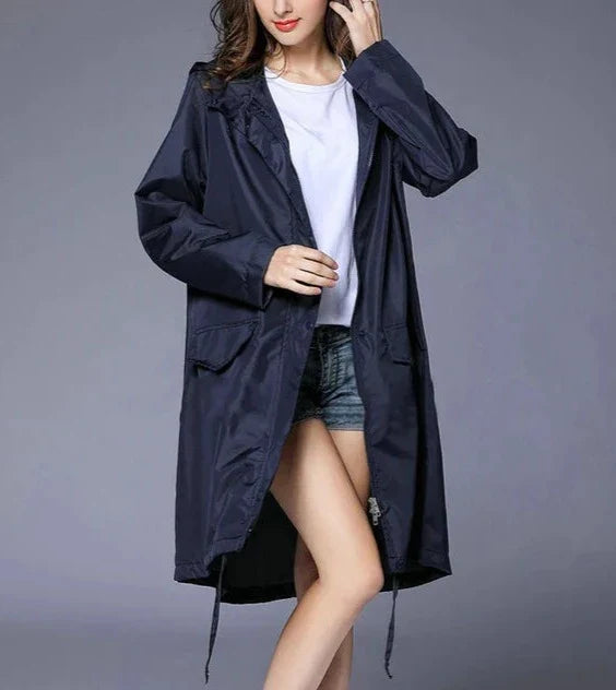 Waterproof Women's Zip Rain Jacket