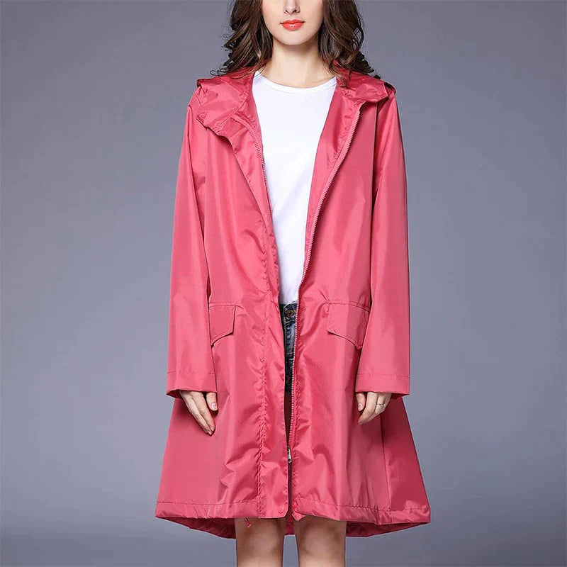 Waterproof Women's Zip Rain Jacket