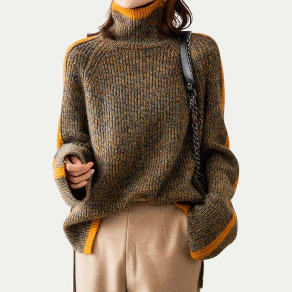 Chunky Knit High Neck Jumper for Women 0