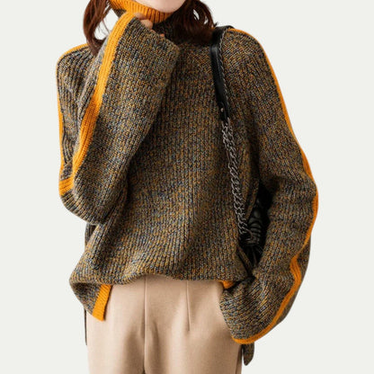 Chunky Knit High Neck Jumper for Women 1