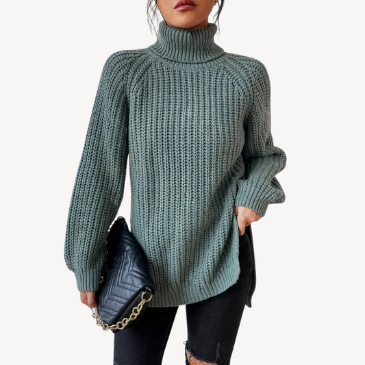 VogeLuxe | Women’s Y2K Turtleneck Knit Sweater