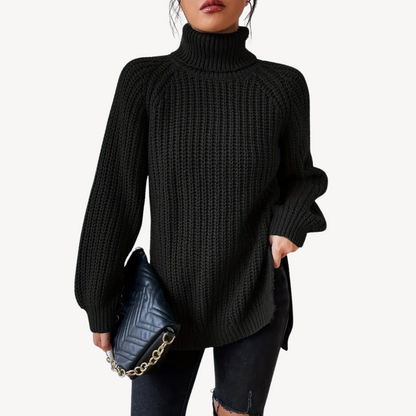 VogeLuxe | Women’s Y2K Turtleneck Knit Sweater