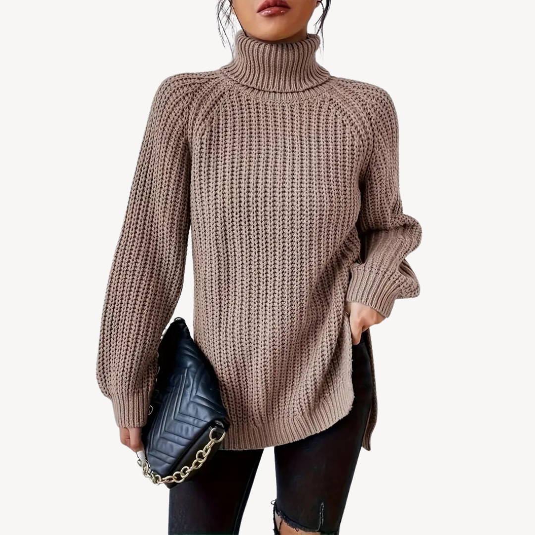 VogeLuxe | Women’s Y2K Turtleneck Knit Sweater