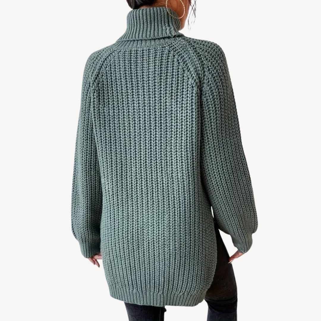 VogeLuxe | Women’s Y2K Turtleneck Knit Sweater
