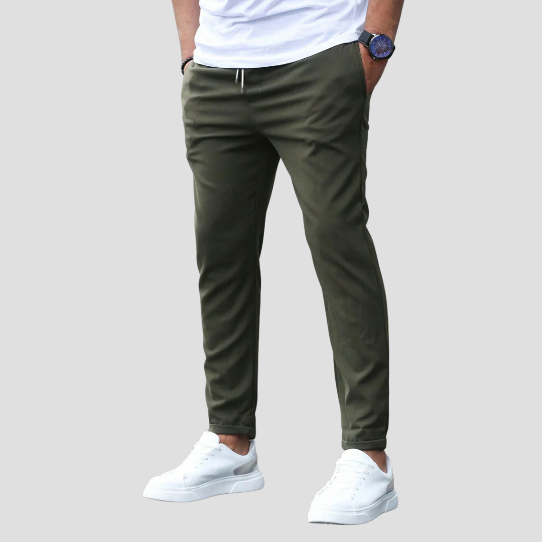 Clarence | Stretch Slim Trousers 0