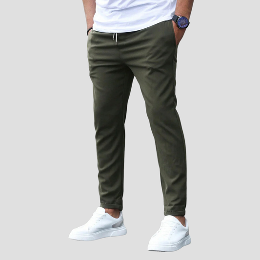 Clarence | Stretch Slim Trousers 0