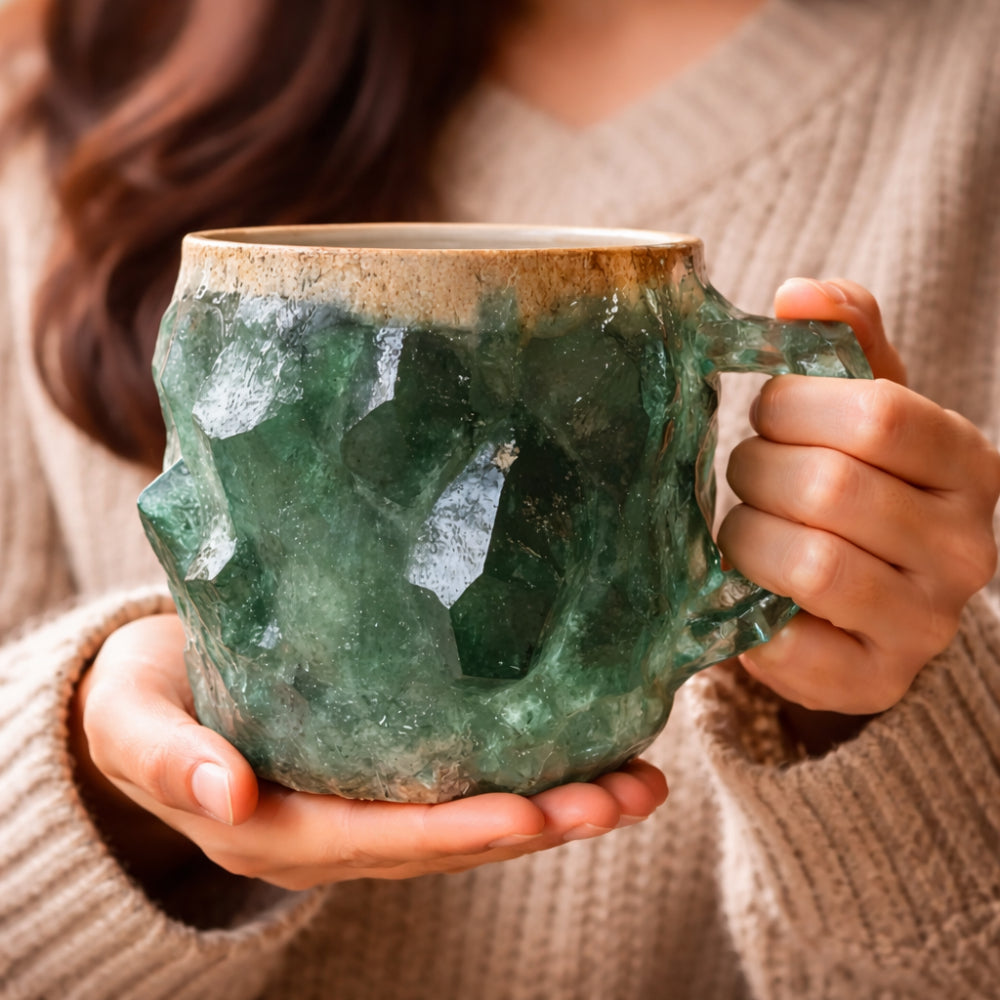 Rustic Stone Pattern Ceramic Coffee Mug