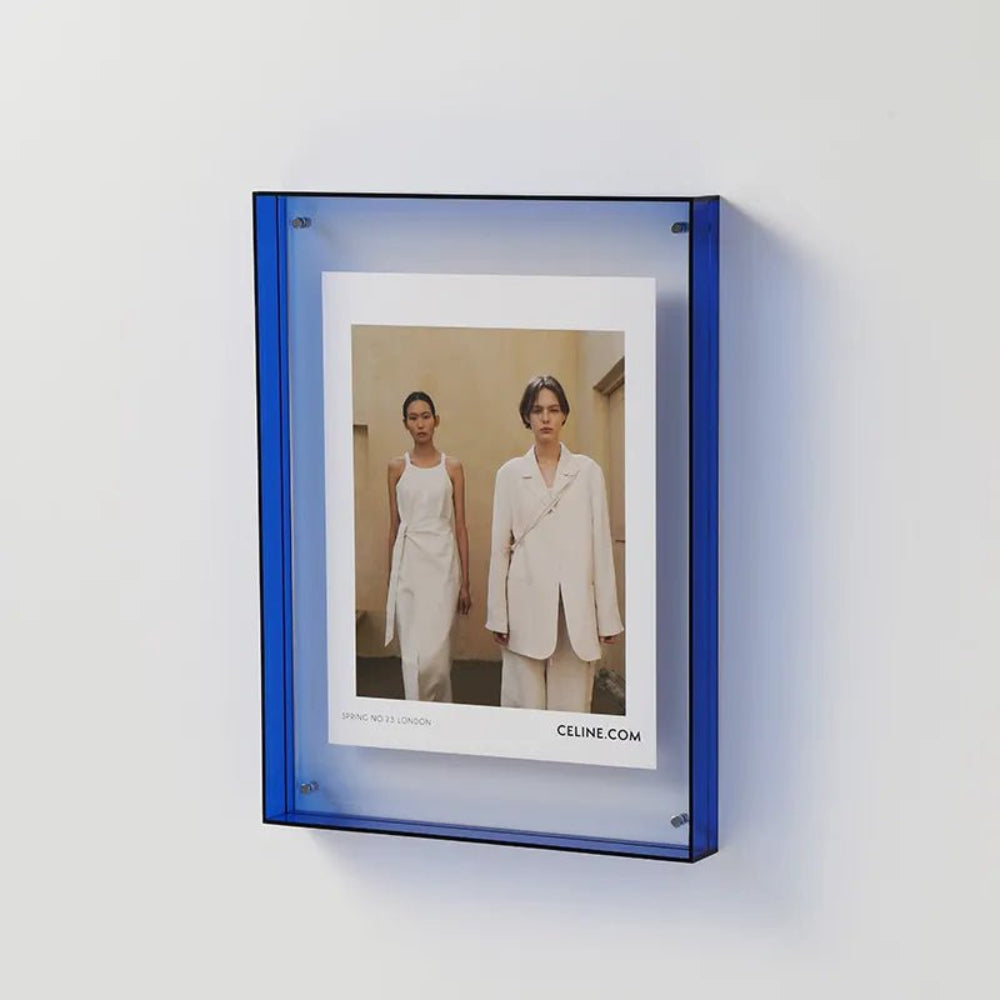 Clear Glass Wall Picture Frame | Sleek Floating Photo Display
